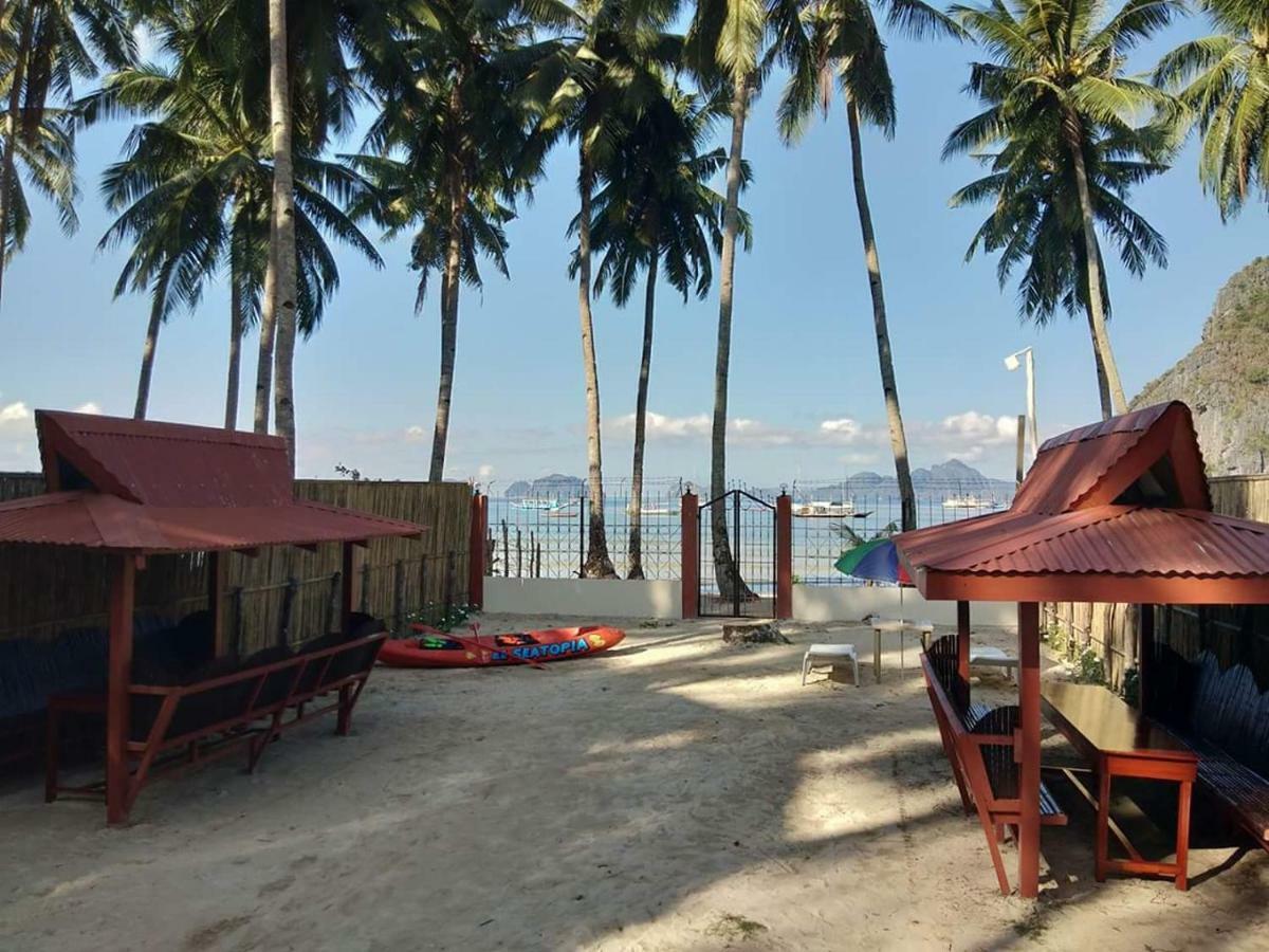 El Seatopia Beach Cottages El Nido Luaran gambar